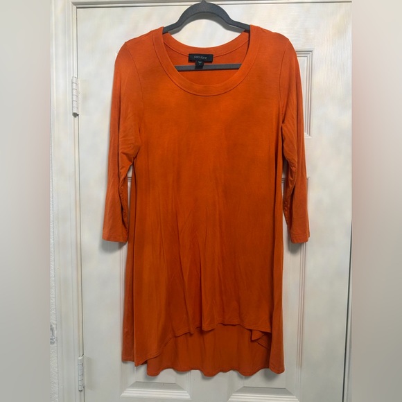 Karen Kane Tops - Karen Kane Orange 3/4 Sleeve Swing Tunic
